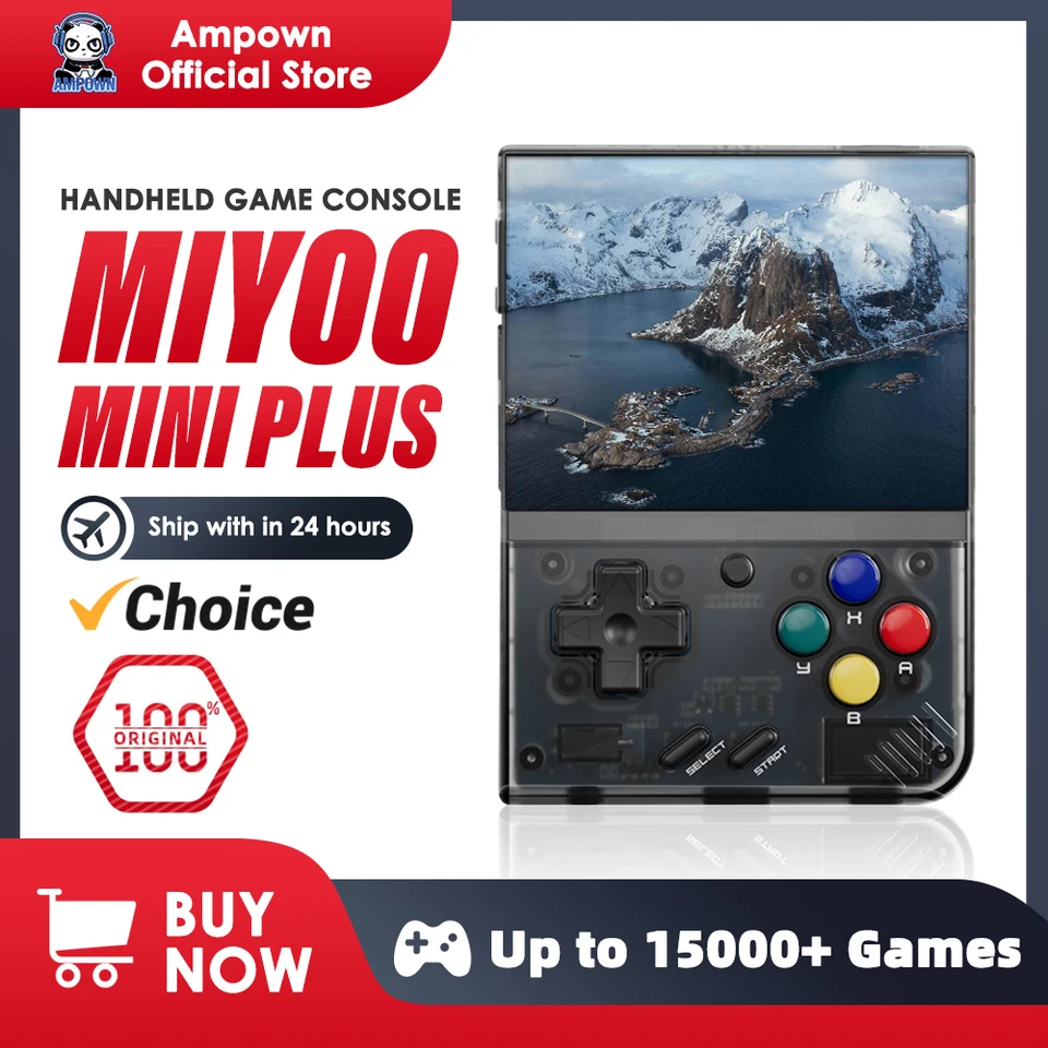MIYOO Mini Plus Console portatile retrò V2 Mini+ con schermo IPS, console per videogiochi classica con sistema Linux, regalo per bambini_voghion.com
