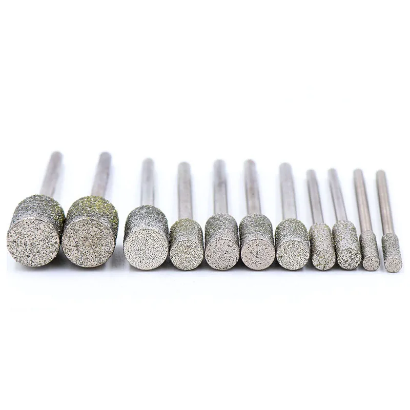 シリンダーダイヤモンド研削バリ,ドレメル用ドリル/4/5/6/8mm,5