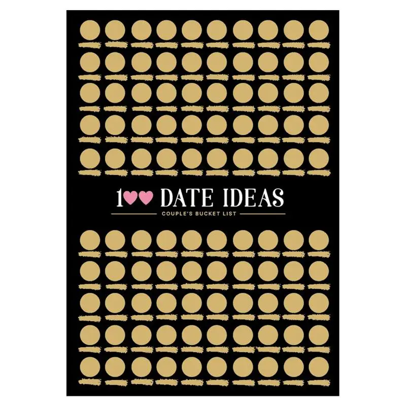 100 Date Scratch Off Poster Adventure Coppia Challenge Bucket List Adventure Challenge Bucket List Data Regalo Di San Valentino