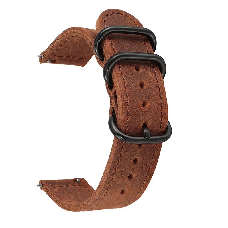 Vintage Crazy Horse Leather Watch Strap - Premium Bracelet