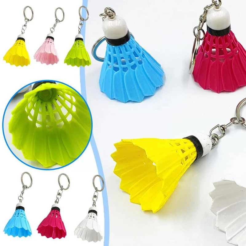 

Mini Badminton Pendant Keychain Key Ring Holder Backpack Pouch Hanging Decor,Car Keychain Accessories For Women Men