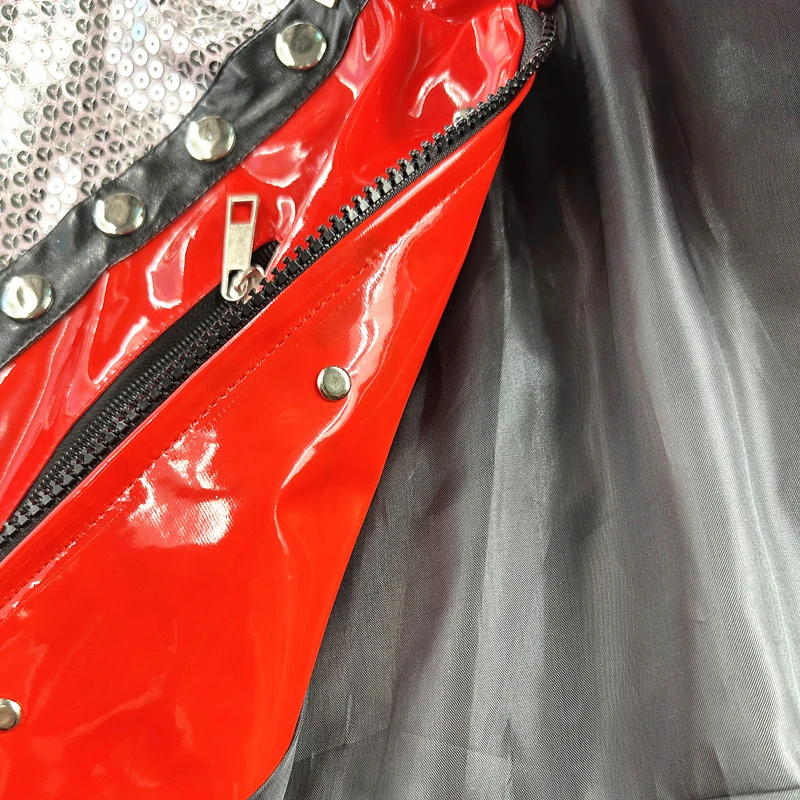 Michael Jackson Costumes Jacket Beat It for Adults Cosplay Impersonate Halloween Christmas 5