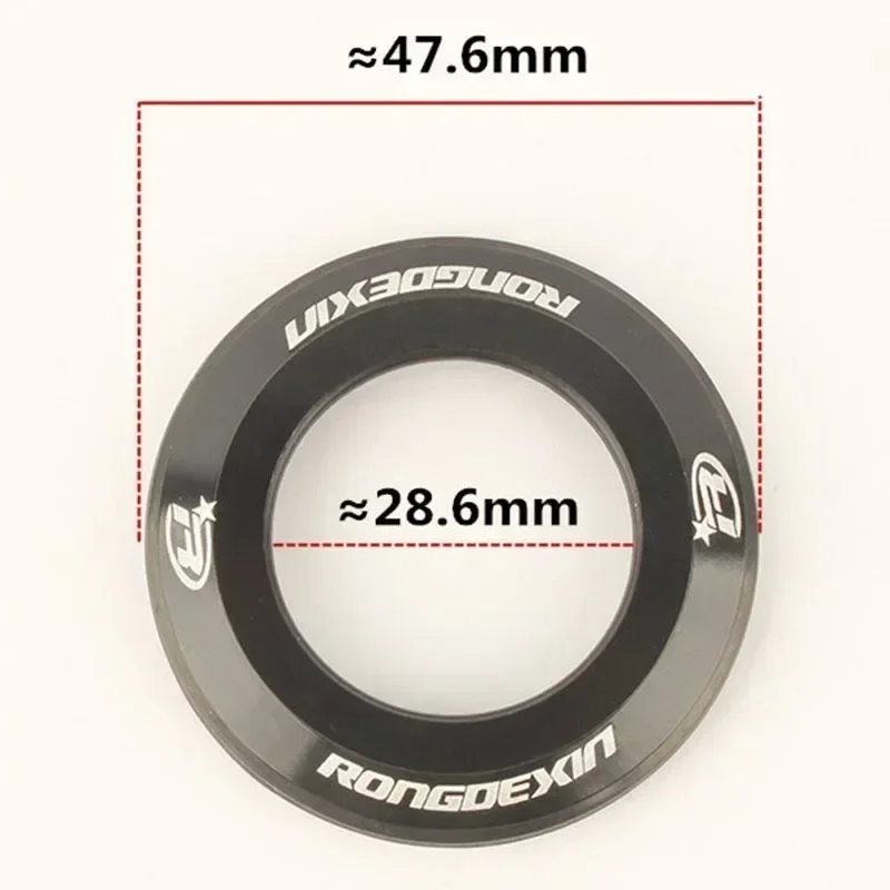 Bicycle Headset Bicycle Head Cap Top Cap Bicycle Headset Cap 4.9mm thick Aluminum Alloy CNC Components Cove Cycling Flat Styler MTB Mountain Bike