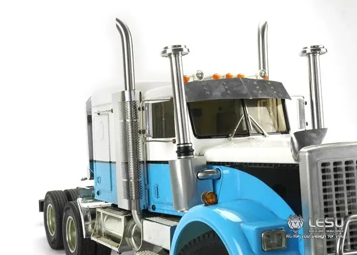LESU Modell Metall-Auspuffrohr für 1/14 RC TAMIYA King Hauler Grand Hauler Traktor-LKW DIY Modellauto RC Zubehör – Detail 4