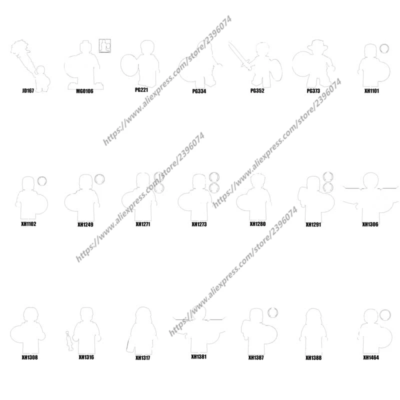 

Фигурки героев, 1 шт., строительные блоки, игрушки JD167 MG0106 PG221 PG334 PG352 PG373 XH1101 XH1102 XH1249 XH1271 XH1273 серии-029