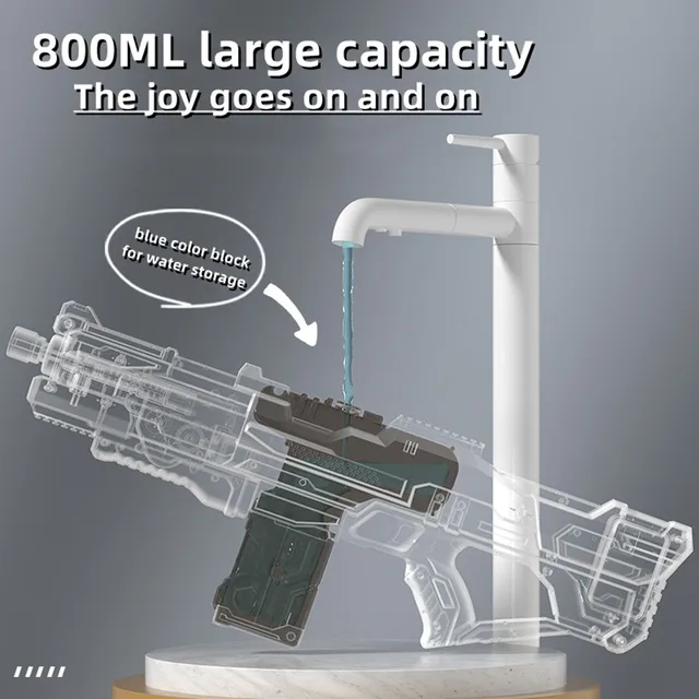 Electric Water Gun Fully Automatic Water Gun Outdoor Beach Party Toys Large-capacity Water Gun Toys Children Swimming Pool Toy 3