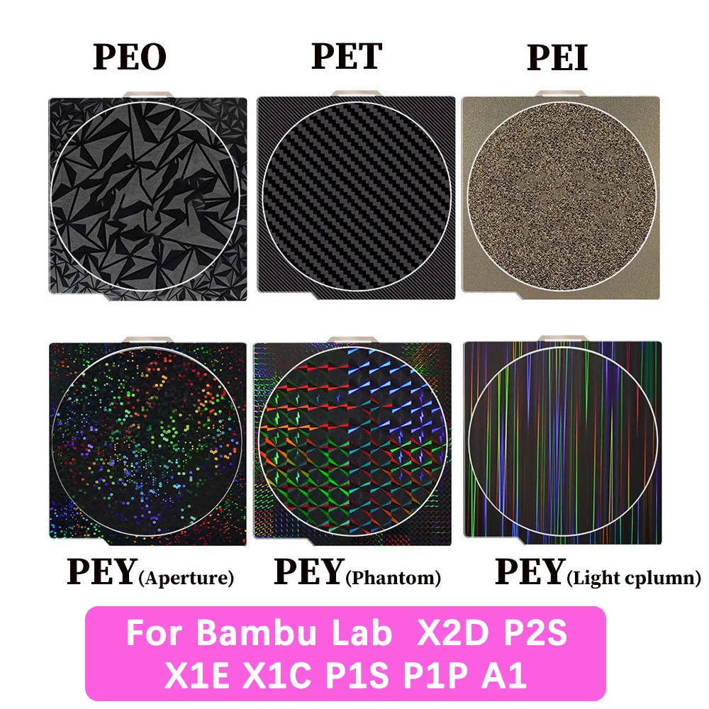 Enhanced Double-Sided Textured Build Plate with PEI Sheet