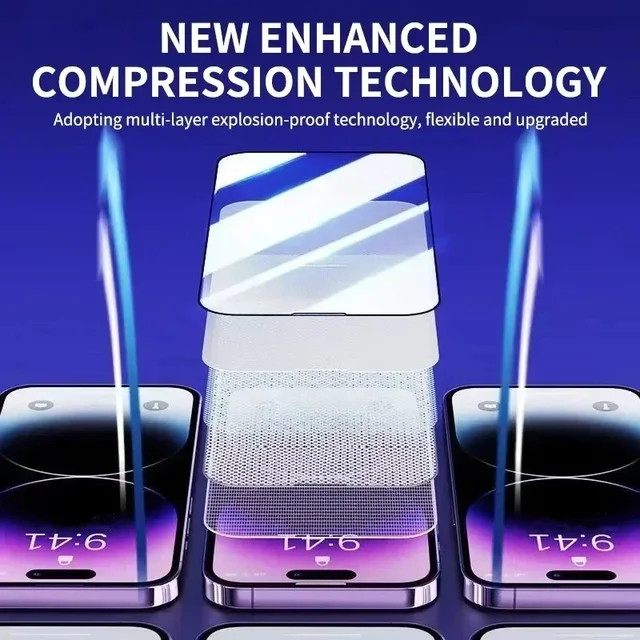 3Pcs Oleophobic Coating Dust Free Easy Installation Screen Protector for IPhone 13 11 12 14 15 Pro Max Mini XR 16 15 Plus Glass 4