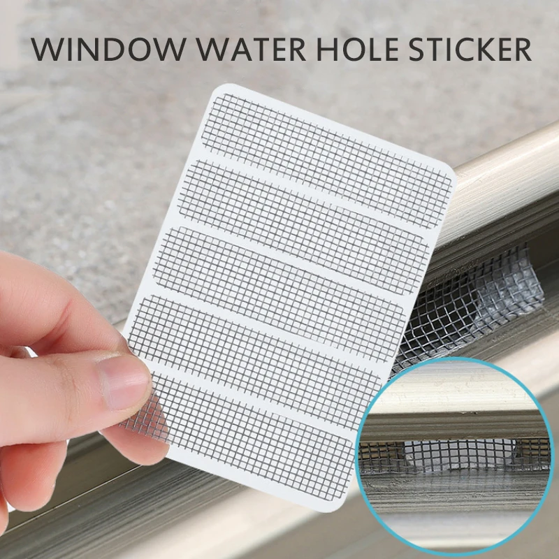 Window screen repair tape 50/25/15pcs Adhesive Anti Mosquito Door Mesh Patch Broken Holes Repair Screen Wall Patch