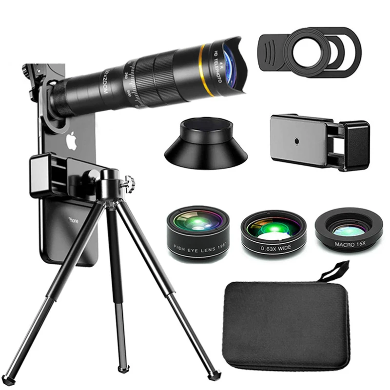 

22x 32x Optical Zoom Mini Telephoto Phone Lens Suitable for Most Kinds of Mobile Phones for Travel Watching Game Photography