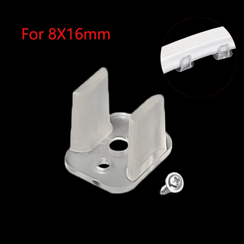 ตัวเลือกสินค้า LED เทป Fix คลิปสกรู RGB Neon Led Connector Fix ผู้ถือคลิป Fixing 2835 5050 COB Strip Light หัวเข็มขัดพลาสติกอุปกรณ์เสริม