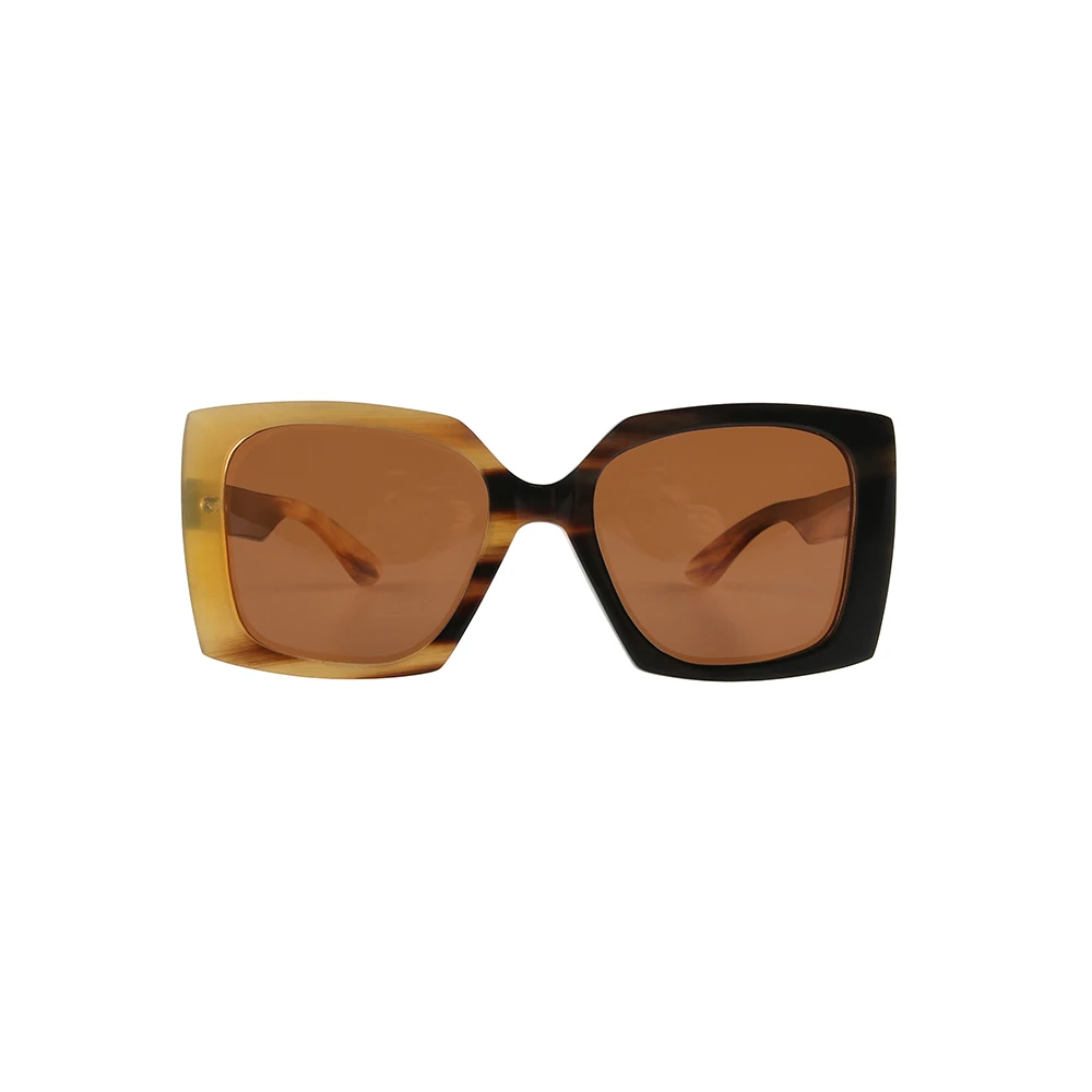 Occhiali da sole in corno personalizzati trasparente trasparente