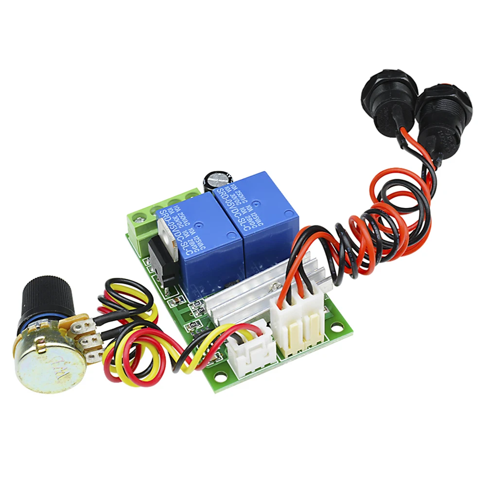 DC 6-24V 3A 21kHz PWM DC Motor Speed Regulator Controller Adjustable Speed Control Reversible Switch Relay Module 12V 24V 1203BS