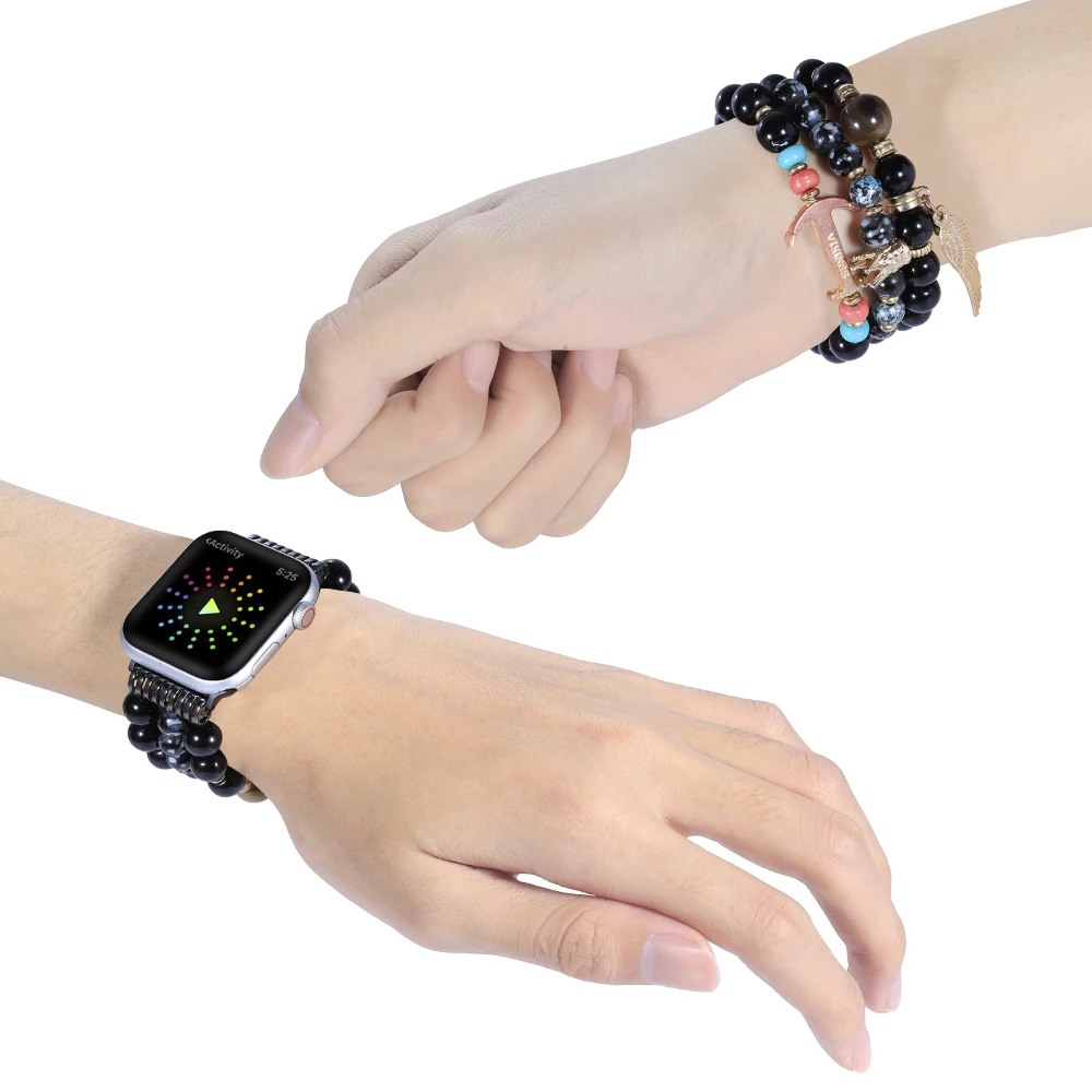 Jewelry Bracelet Loop Strap For Apple watch band 45mm 44mm 42mm 41mm 40mm Women Wristband For iWatch Ultra 8 7 6 5 4 3 SE Correa