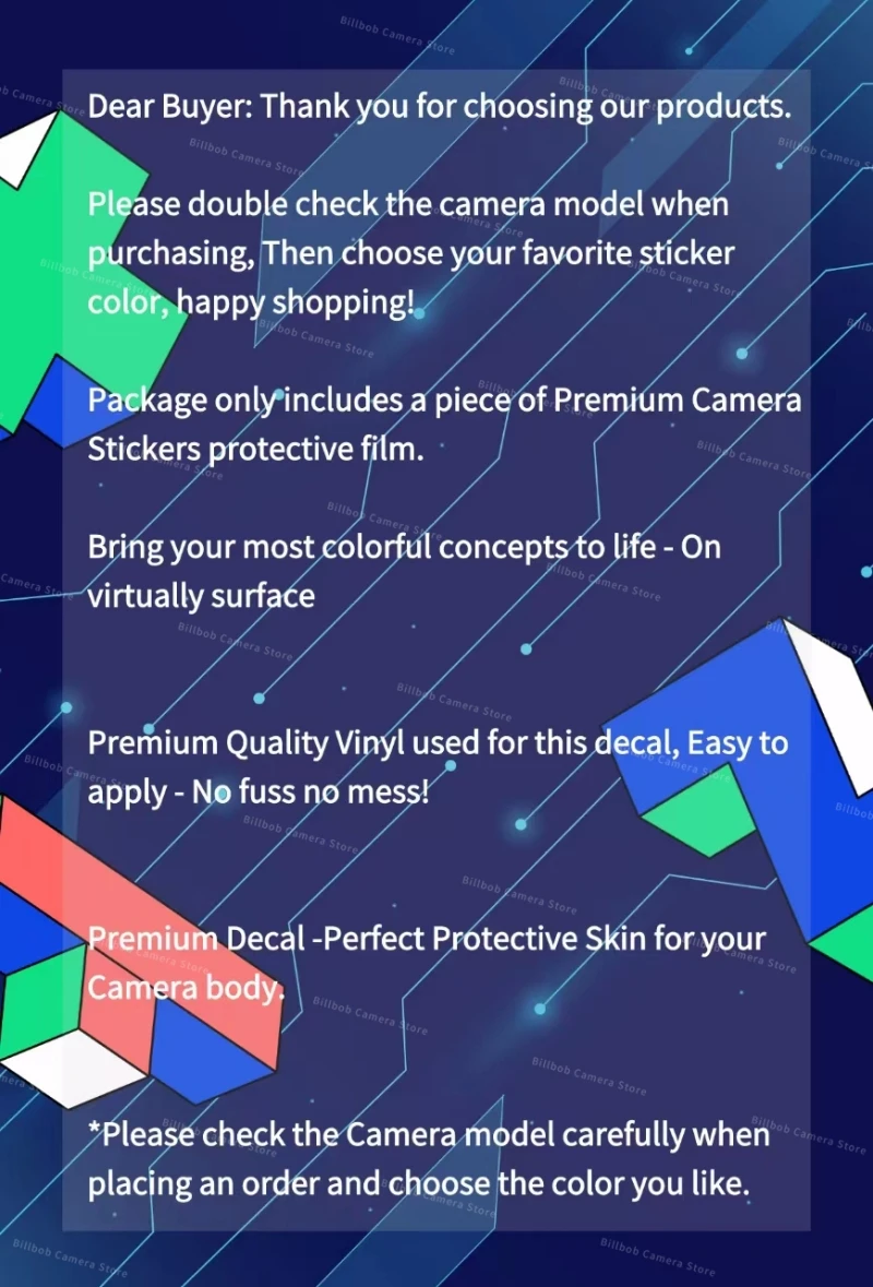 Description Picture 3 of itemVG-C3EM Decal Skin Vinyl Wrap Film Sticker For Iconic Brand A7III A7RIII A9 A7M3 A7RM3 A7RM3A A7R3 A7R3A Camera Battery Grip Handle