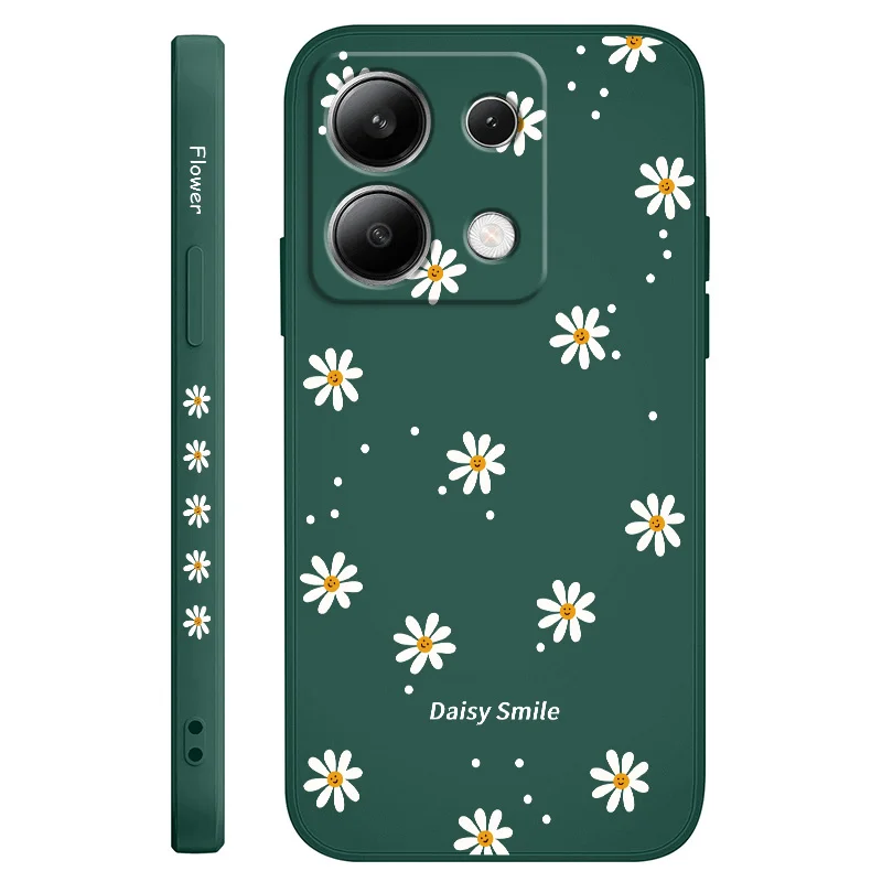 Smiling Daisy Liquid Silicone Soft Phone Case