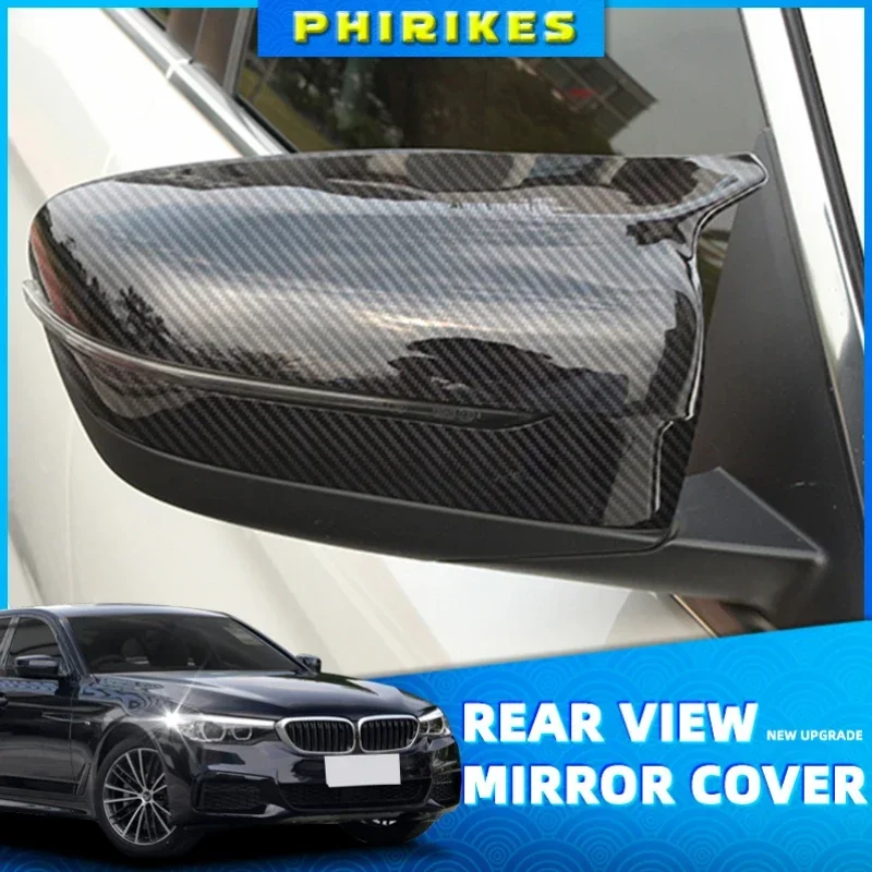 

Side Rearview Wing Mirror Cover Caps For BMW 4 5 7 8 Series G11 G12 G14 G15 G16 G22 G23 G24 G30 G31 G38 ABS Gloss Black