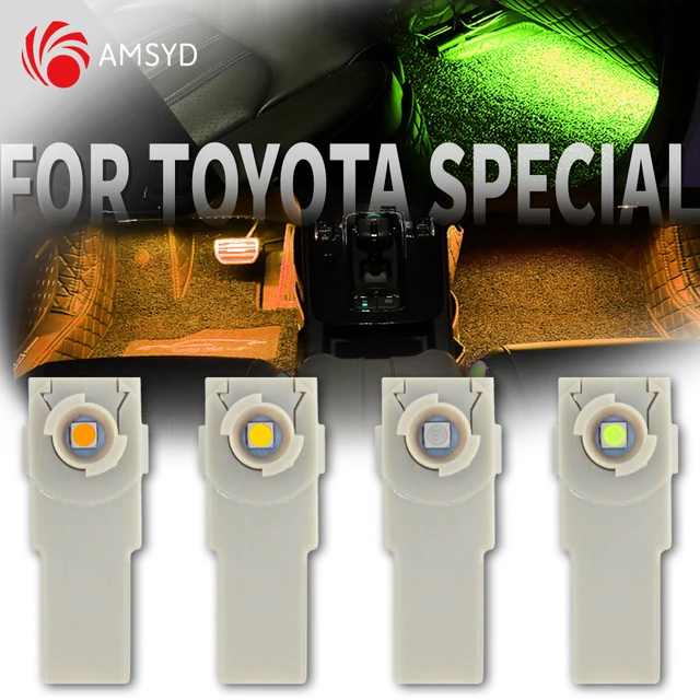 مصباح داخلي LED للخلف ، موصل إضاءة مزخرف ، تويوتا كامري كورولا RAV4 تاج ملحقات لكزس ، علبة القفازات ، 2