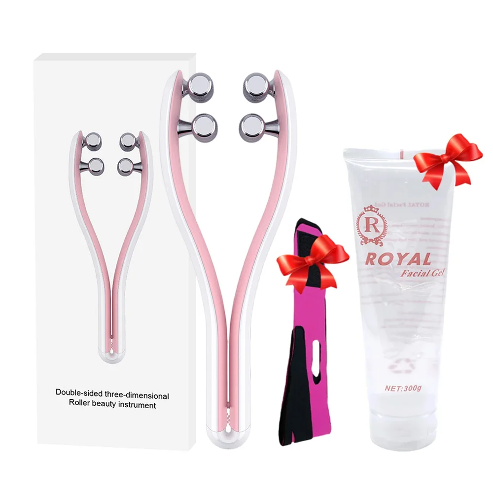 

EMS Face Lifting Roller Double Chin Remover V Face Shaped Massager for Jaw Cheek Leg Slimming Facial Lift Up RF Therapy SkinCare