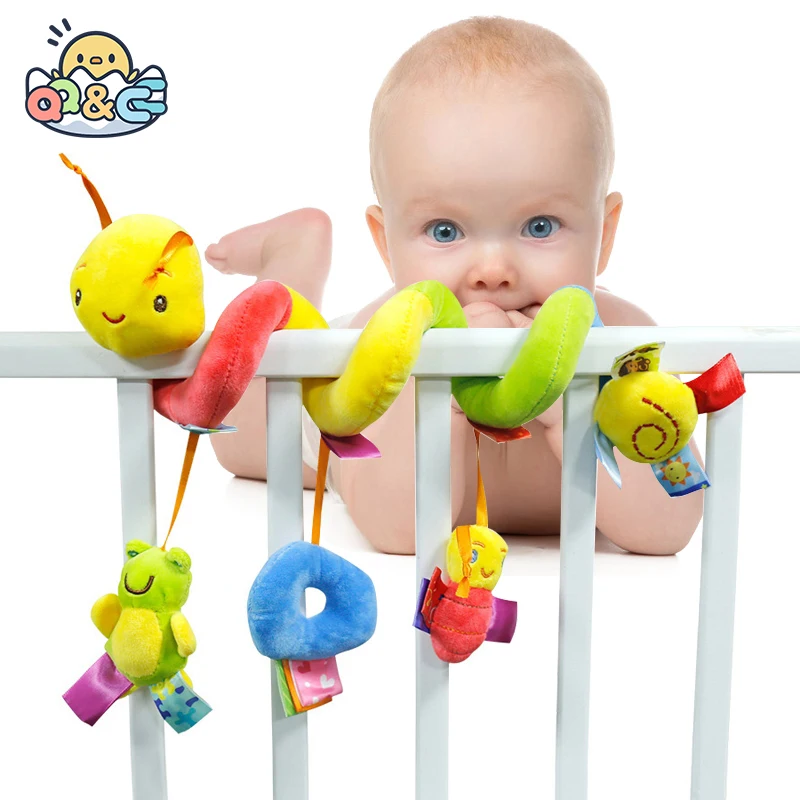 Baby Toys 0-12 Months Crib Mobile Bed Bell Rattles Educational Toy for ...