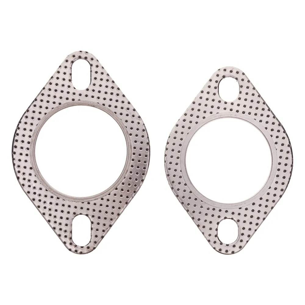 2-Bolt Hole 2.0'' inch High Temperature Exhaust Gasket Turbo Flange 53mm Reinforced 1Pcs Car Accessories exhaust gasket