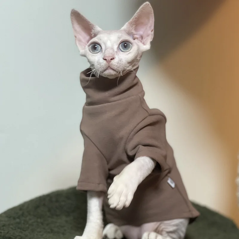 Pet Clothes Dog Cat Bottoming Shirt Winter Warm French Bulldog Sphinx Hairless