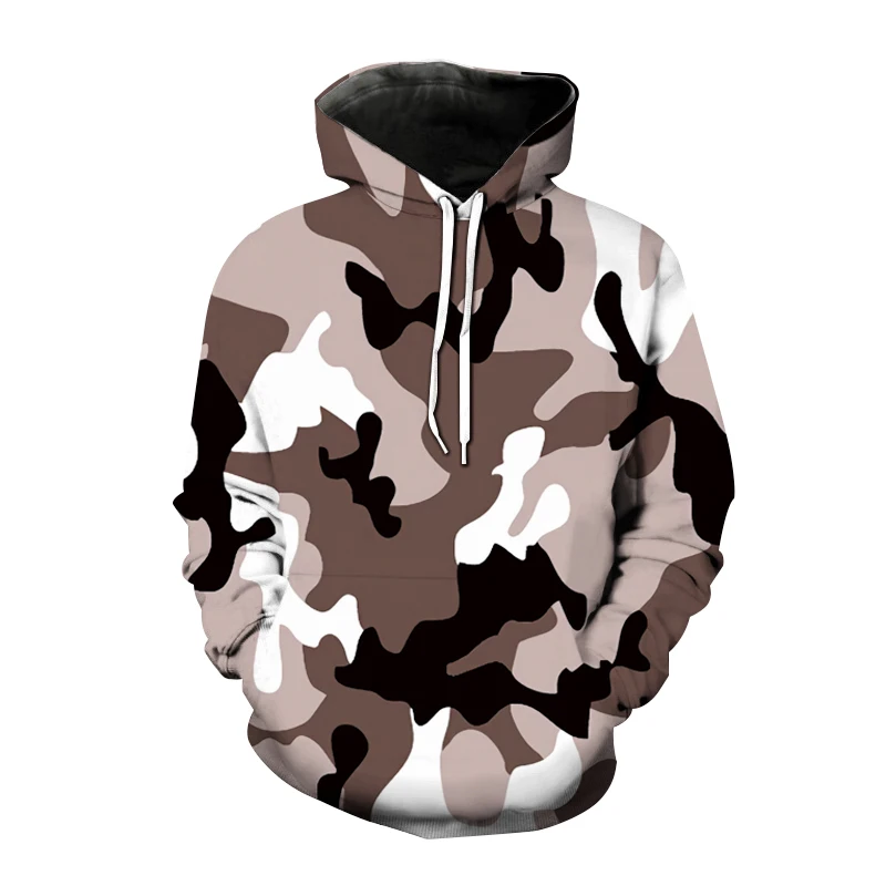 thumbnail image 1 of Sudadera con capucha de estilo militar para hombre y mujer, ropa de calle con estampado 3D de camuflaje, estilo Harajuku, 1 of 3