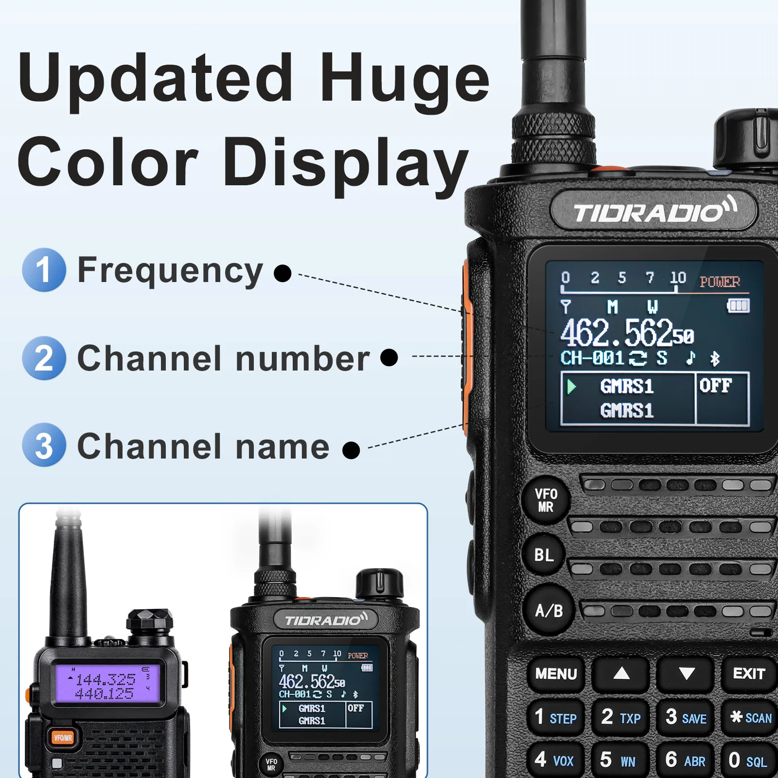 TIDRADIO TD-H8 10W Professional Walkie Talkie Portable long range Radio Wireless connection phone programmable Commutator