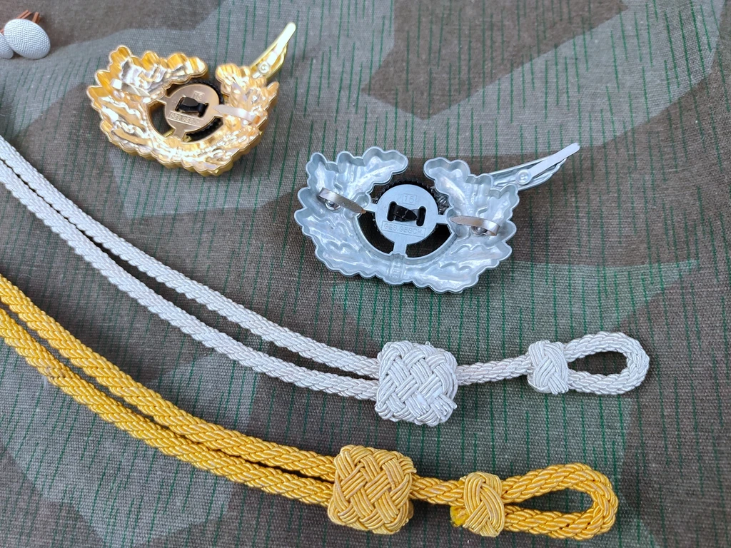 German Officer Cap Set Military Souvenirs WW2 Army Panzer Officer Visor Cap Wreath Cockade Metal Wire Chin Cord Strap