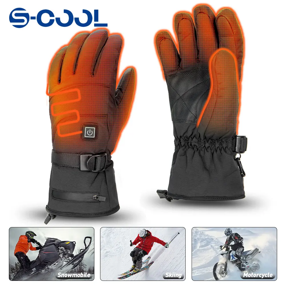 

Winter Heated Gloves Men Women Snowboard Touchscreen Heating Gloves USB Camping Water-resistant Hiking Skiing Motorcycle Gloves