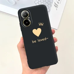 Fashion Moon Pattern Soft Silicone Protective Back Cover for Realme C67 4G (65)