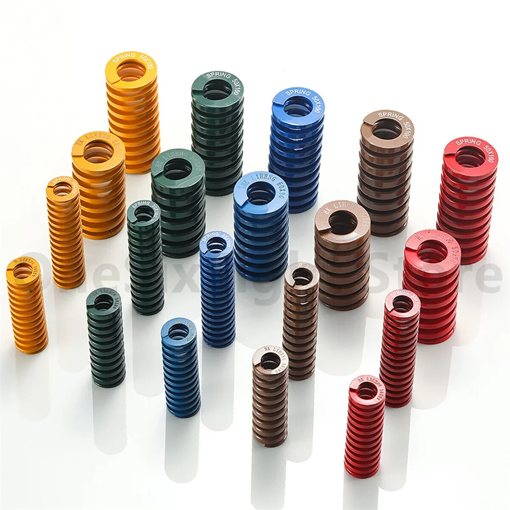 2 Ressorts De Compression Pour Moule - 18x30 Mm - Charge Légère - Bleu - Pour Injection Plastique