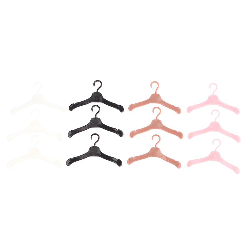 

10pcs/set Kawaii 5.5cm Doll Hanger Toy Princess Doll Accessories Hanger Wardrobe Storage Accessories Toy