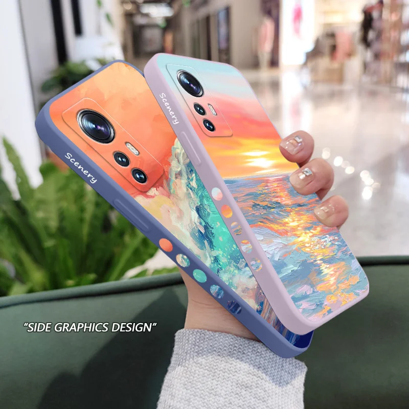 Magic Waves Liquid Silicone Phone Case - Vibrant Protective Cover