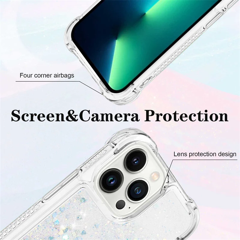 Flusha Colorful Love Fashion Anti-fall Soft Case Cover