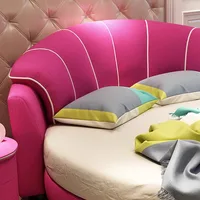 Lit minimaliste rembourré Unique, salon fantaisie, têtes De lit Double, Meubles De Chambre pour enfants, accessoires De meubles De chambre à coucher 3