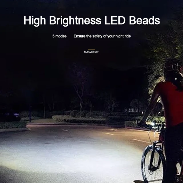 2024 Night Cycling USB Rechargeable Bike Headlight 6