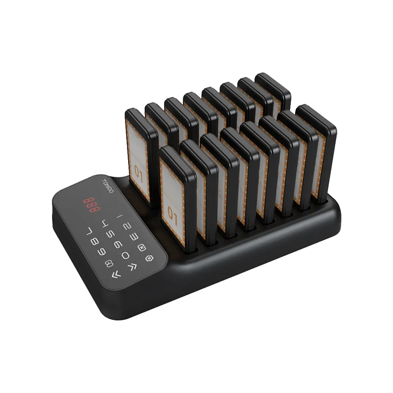 JT-P60 One-click Restaurant wireless Pager System Cafe uses queue pager for best Hospital banking restaurant service