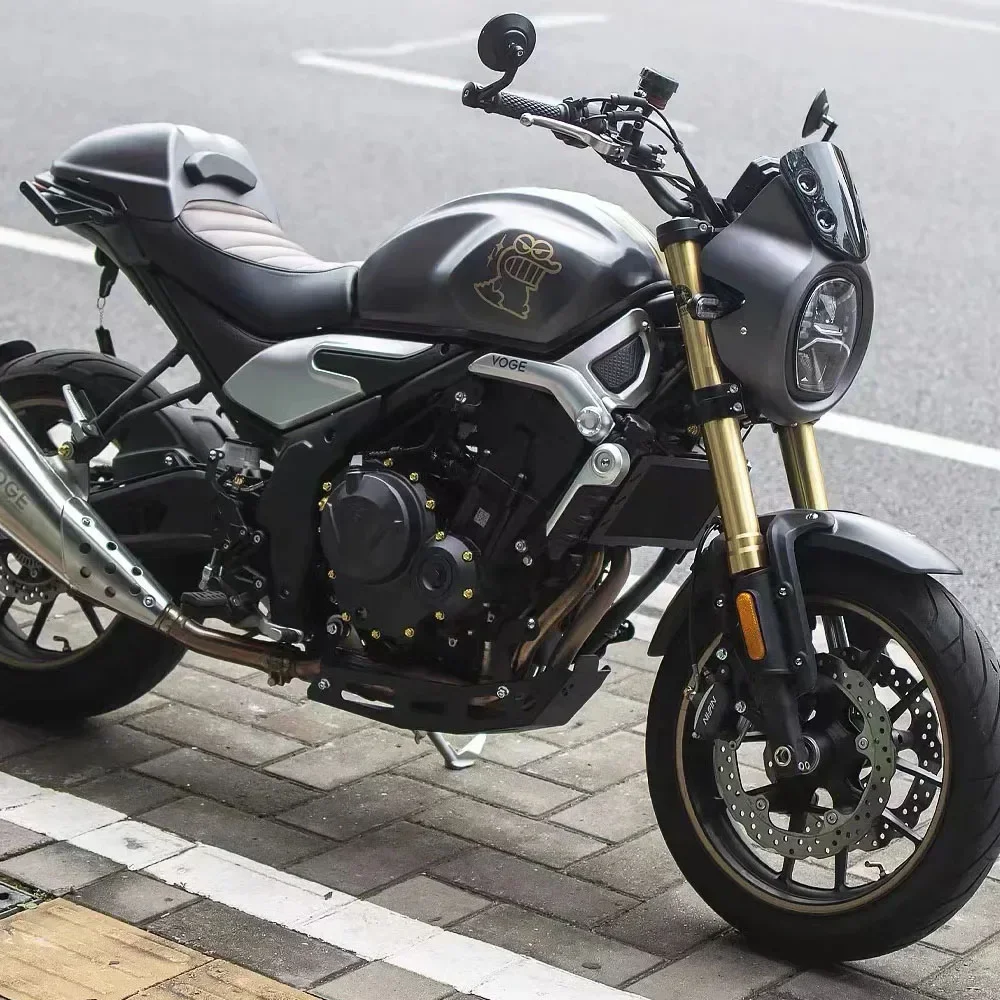 Angepasst für voge 500ac motorrad runde abs kunststoff bildschirm scheinwerfer verkleidung windschutz scheiben abdeckung fit voge 500 ac – Detail 2
