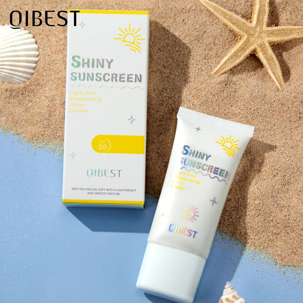 Facial Sunscreen Oil-Control Glitter Sun Cream Sunblock Skin Protective Refresh Sun Block Anti Aging Concealer Makeup Foundation leg makeup concealer face foundation makeup