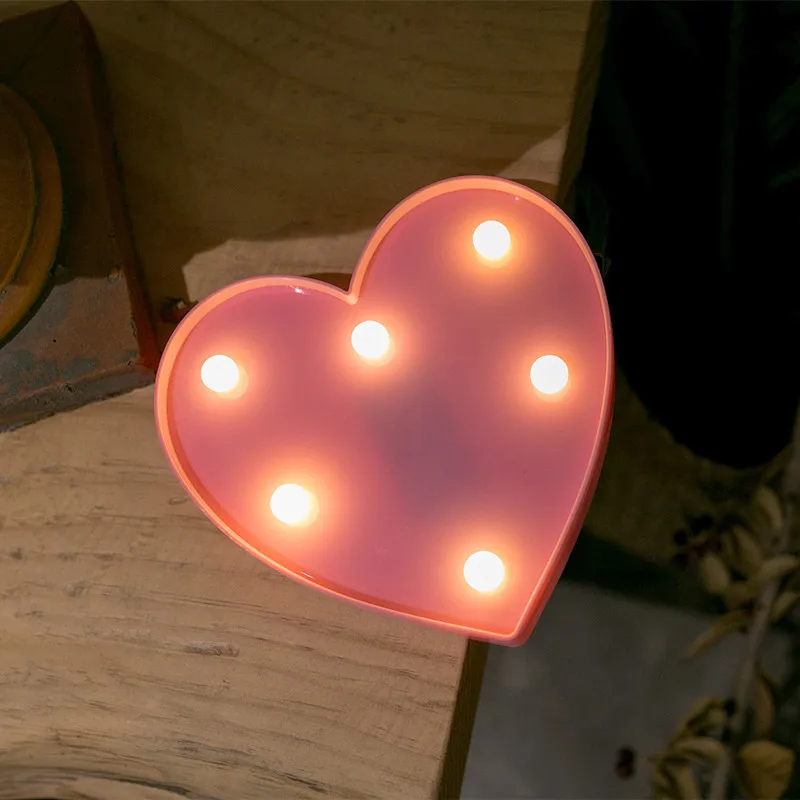 

Alphabet Letter LED Lights Night Lights for Bedroom Wall Wedding Birthday Party Festival Home Decoration Luminous Number Lamp