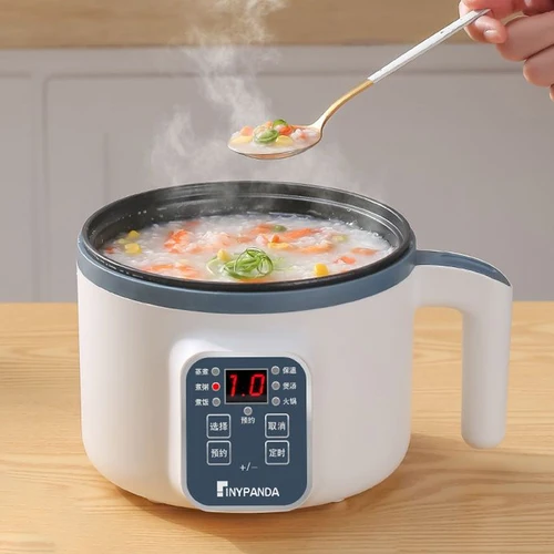 싱글 더블 레이어 전기 밥솥, 붙지 않는 스마트 기계식 멀티쿠커, 가정용 찜밥 냄비, 1.7L, 220V 3