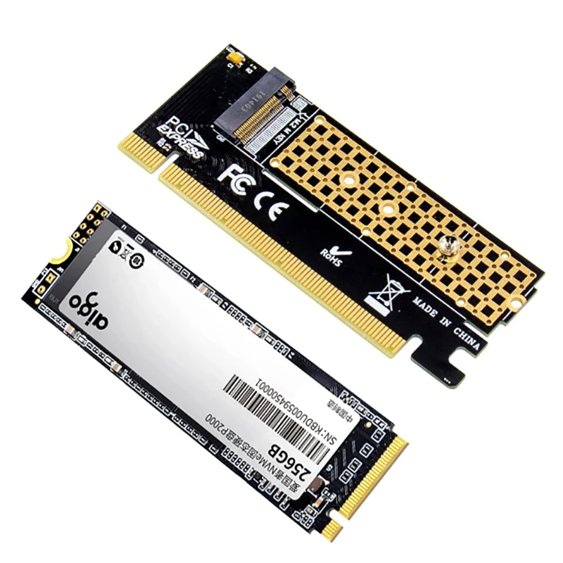 

Адаптер M.2 на PCIE X16, адаптер PCI-E на M.2, переходник NVMe SSD, адаптер M2 M Key, интерфейс PCI Express 3,0 X4 2230-2280, размер