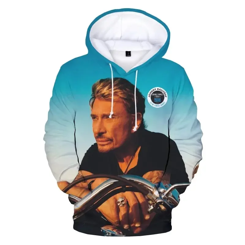 thumbnail image 1 of Nueva sudadera con capucha para hombre del cantante de rock Johnny Halliday, sudadera con capucha de moda urbana de hip hop con estampado 3D, ropa de hombre de gran tamaño a la moda, 1 of 4