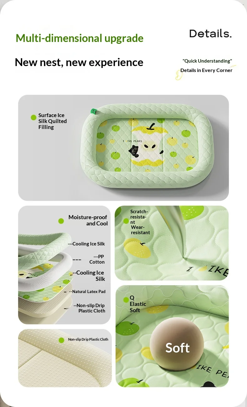Cooling Pet Mat For Dogs And Cats Breathable Self Cooling Pad_voghion.com