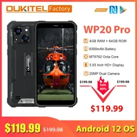 Oukitel WP20 Pro 5.93 Inch HD+ 6300 mAh Battery 4GB+64GB Rugged Smartphone Octa Core Cellphones 20MP Camera NFC Mobile Phone 1