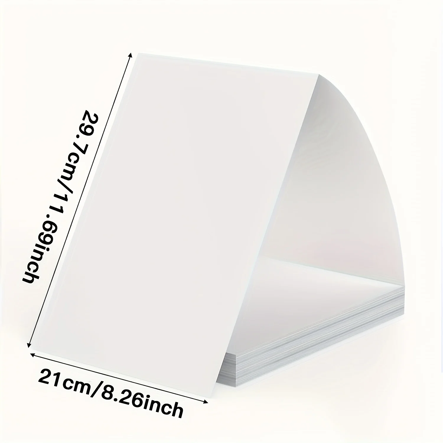 100/200 Sheets Thermal Paper, Continuous Folding, for A4 Portable Printers, Compatible with Portable Thermal A4 Printers