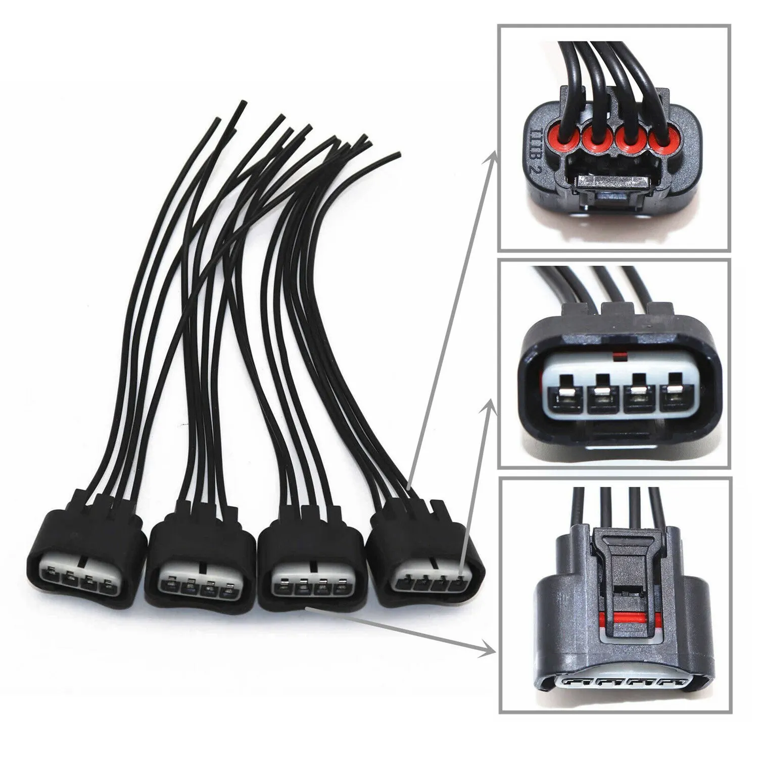 

4Pcs Ignition Coil Pigtail Connector Repair Harness Kit Set for Toyota Lexus