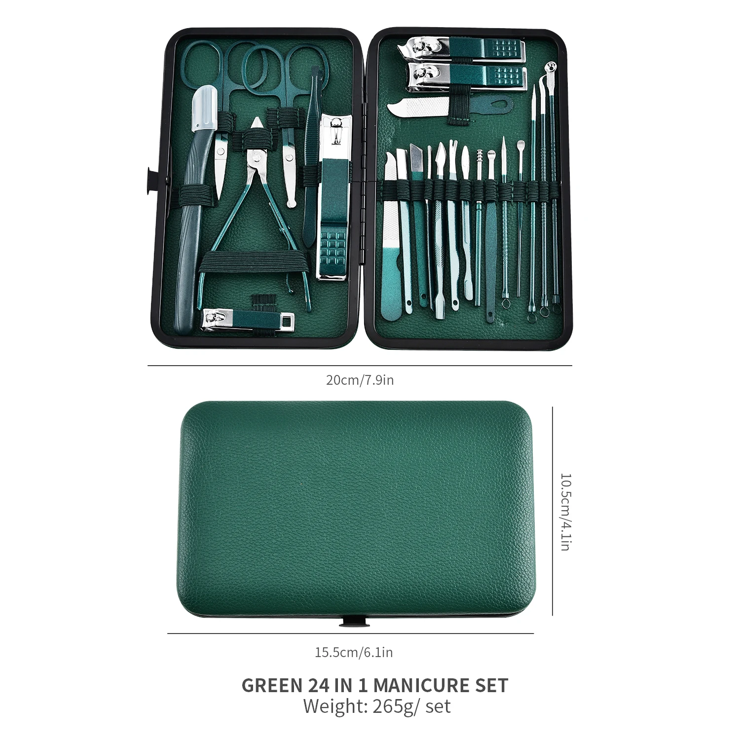 7/13/24pcs Manicure Tool Set, Cuticle Nippers And Cutter Kit, Professional Nail Clippers Pedicure Kit, Nail Art Tools 6