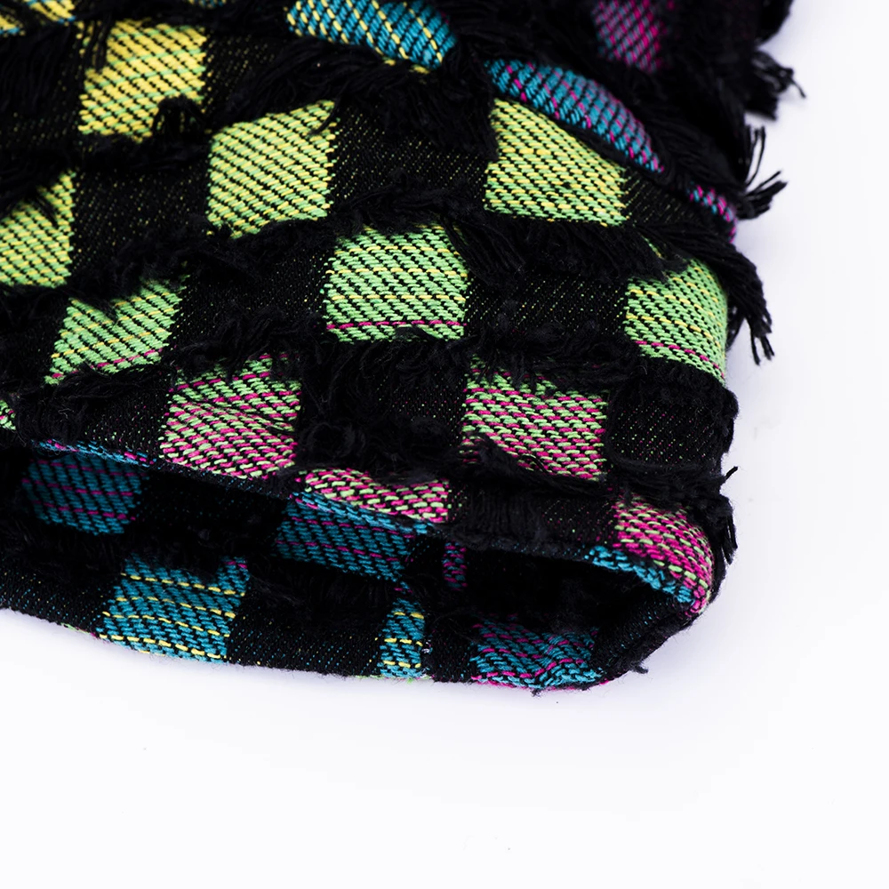 Colored woven hat diamond shaped fashion hat argyle cap